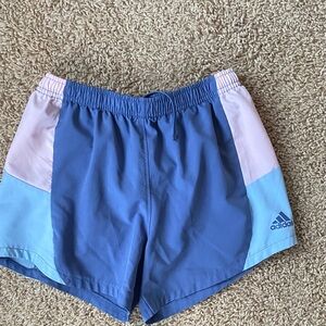 Adidas Two-Tone Blue and Light Pink Shorts